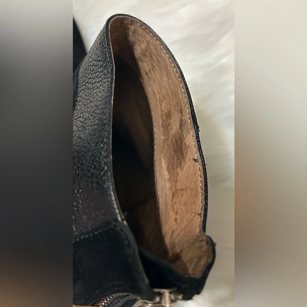 Donald J. Pliner Chez Black Wedge Ankle Boots - Picture 9 of 11